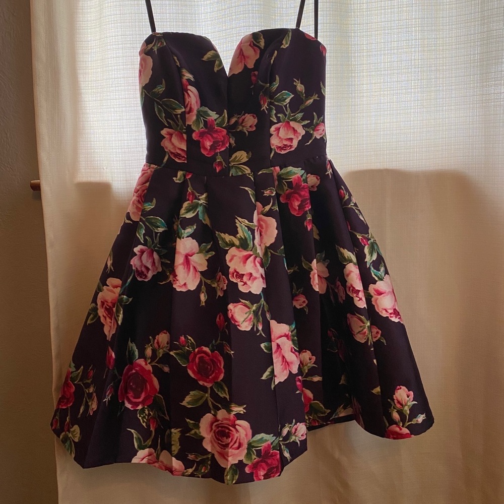 Purple Floral Dress